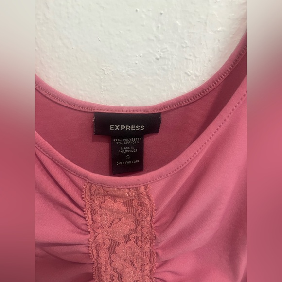 Express Mauve Ruched Tank Top - Picture 2 of 3